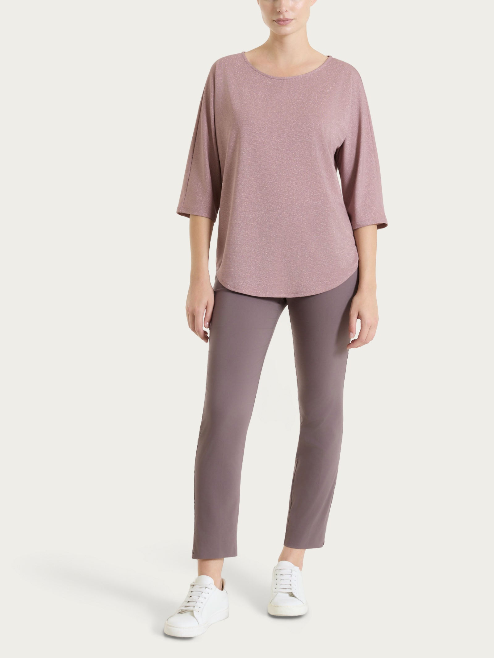 Ragno Super Fresh Capri pantalone capri Plum Truffle skinny