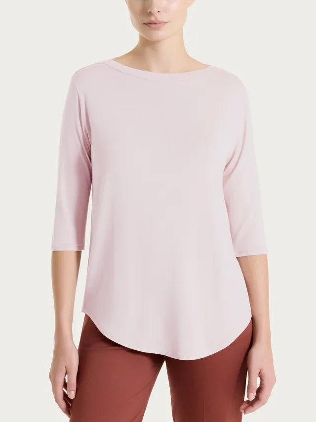 Ragno Viscosa Summer Maglietta Barchetta Pale Lilac