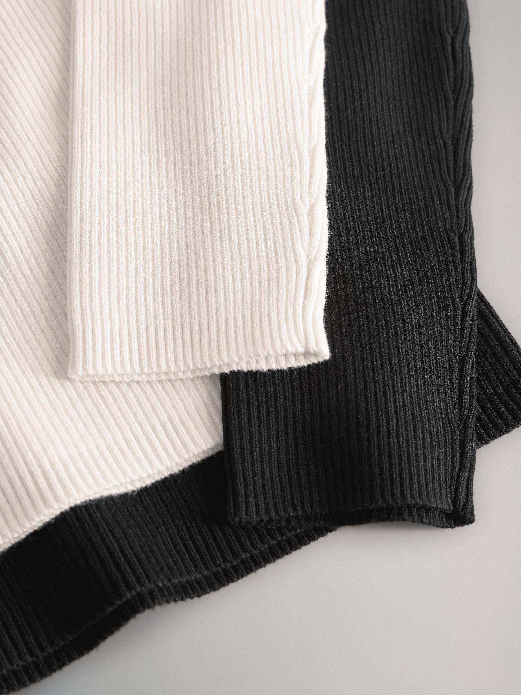 Next The Set maglione coste scollo V 2 pezzi donna