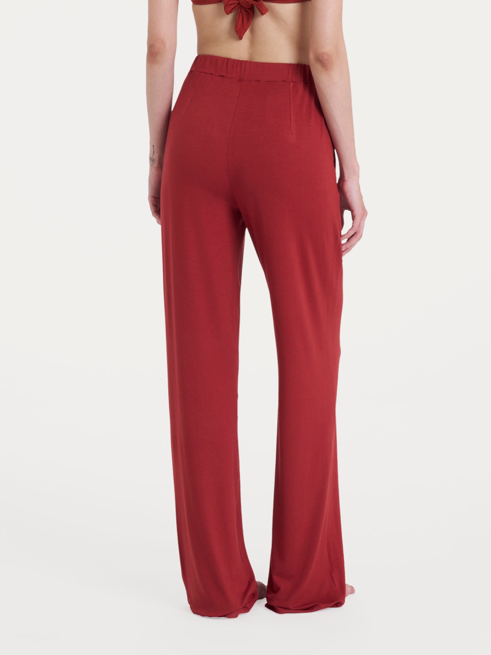 Ragno Viscosa Summer pantalone ampio donna brandy