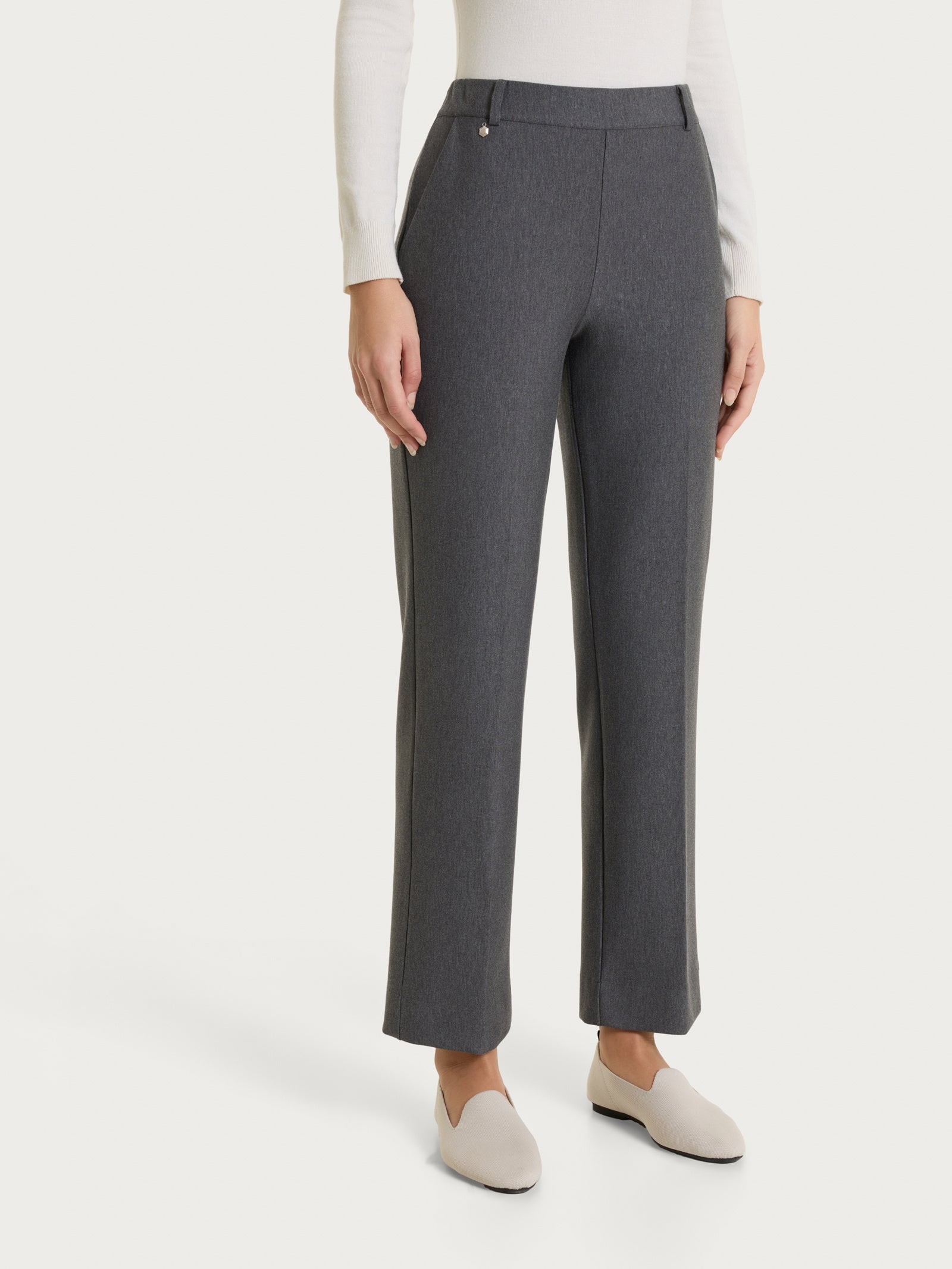 Ragno Compact pantalone flare Ardesia Mel. tasche