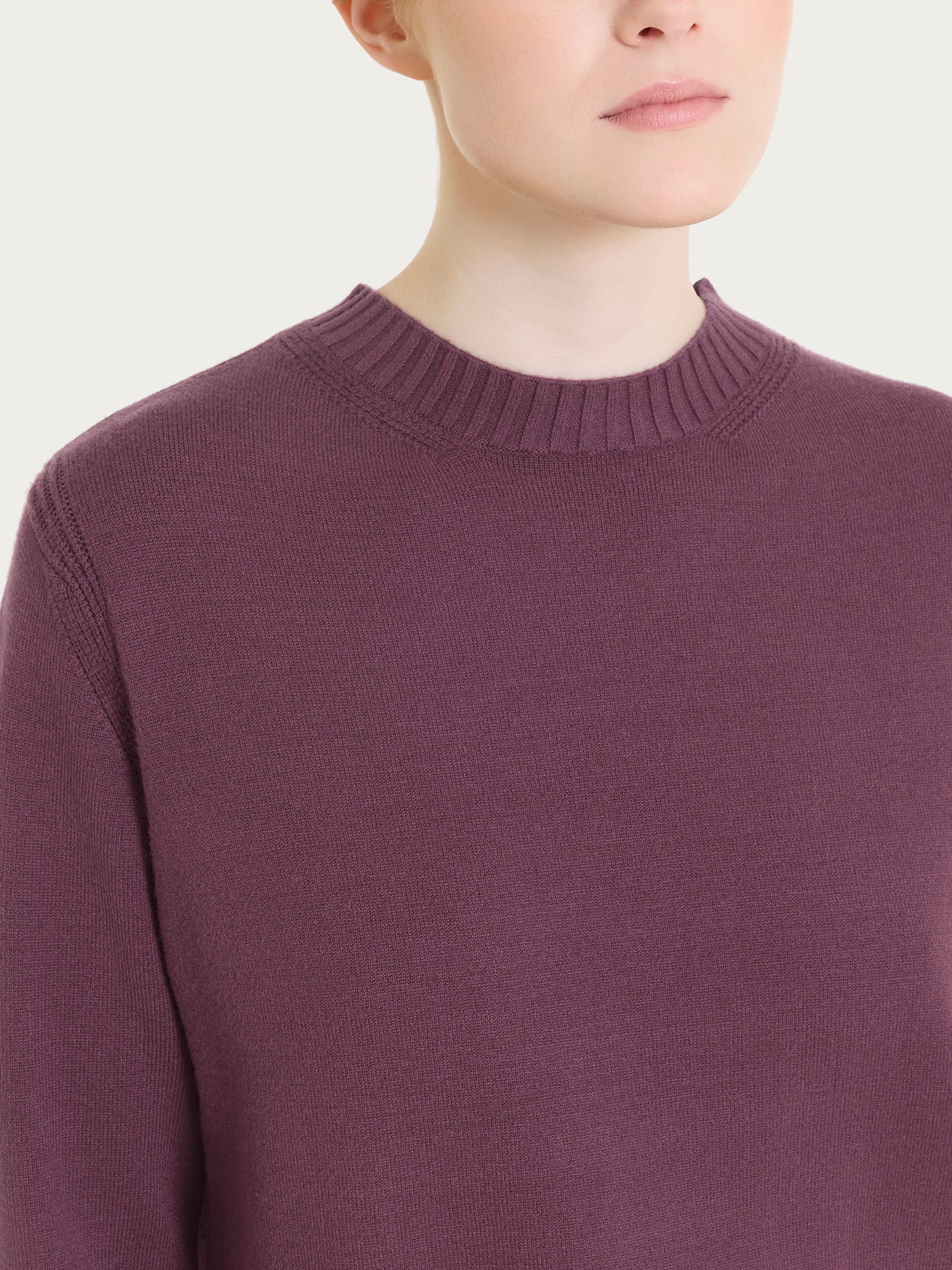 Ragno Soft Wool Maglia Donna Girocollo Huckleberry