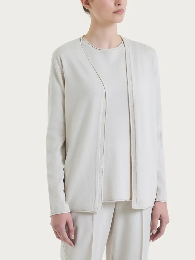 Ragno Summertime Cardigan Aperto cardigan Champignon leggero