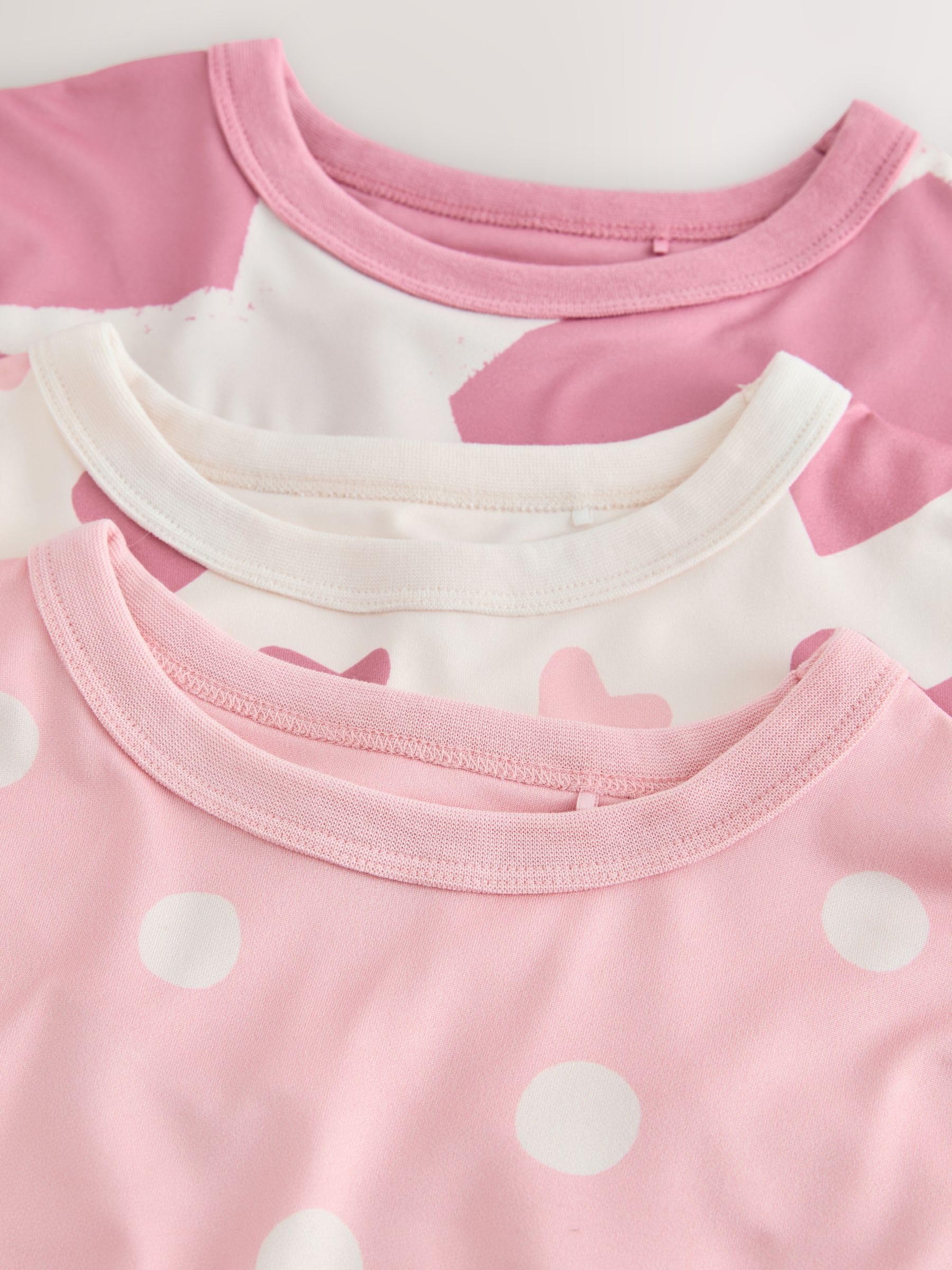 Next Confezione 3 Camicie Notte Bambina Rosa Morbide