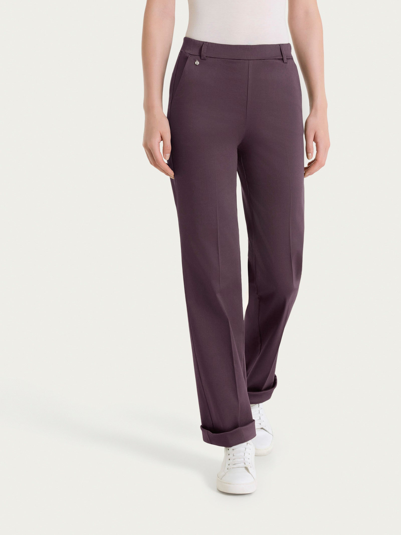 Ragno Satin Power Pantalone Dritto tasche pantalone Raisin
