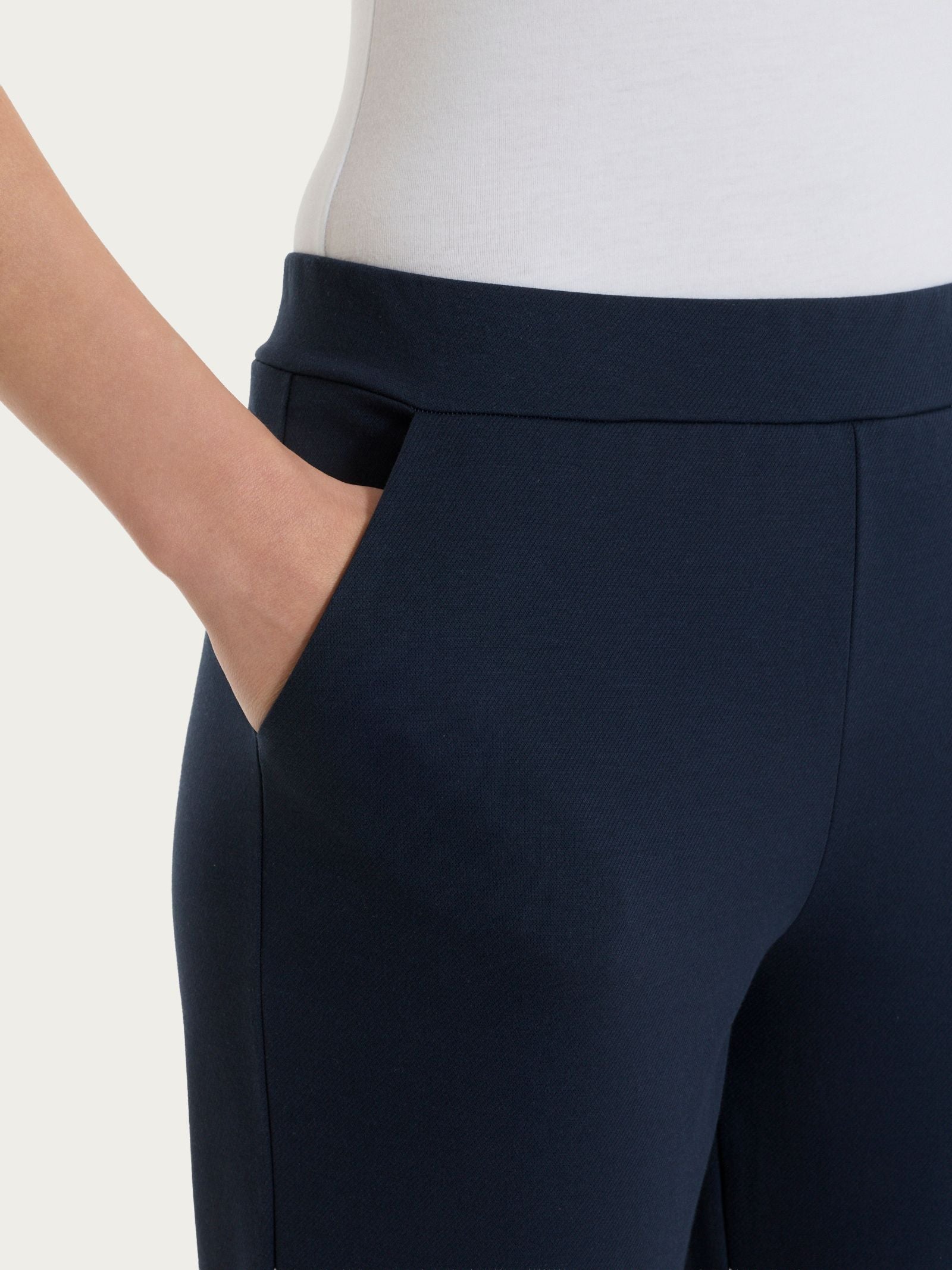 Ragno Homewear Pantalone Dritto con Tasche Jersey Cotone Blu