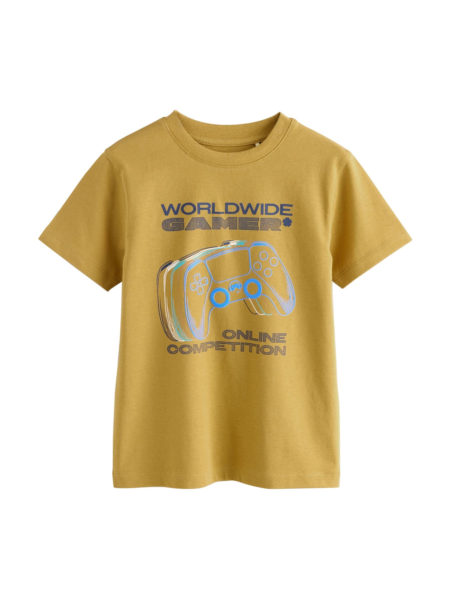 Next 3 t-shirt bimbo 116 maniche corte cotone con stampa