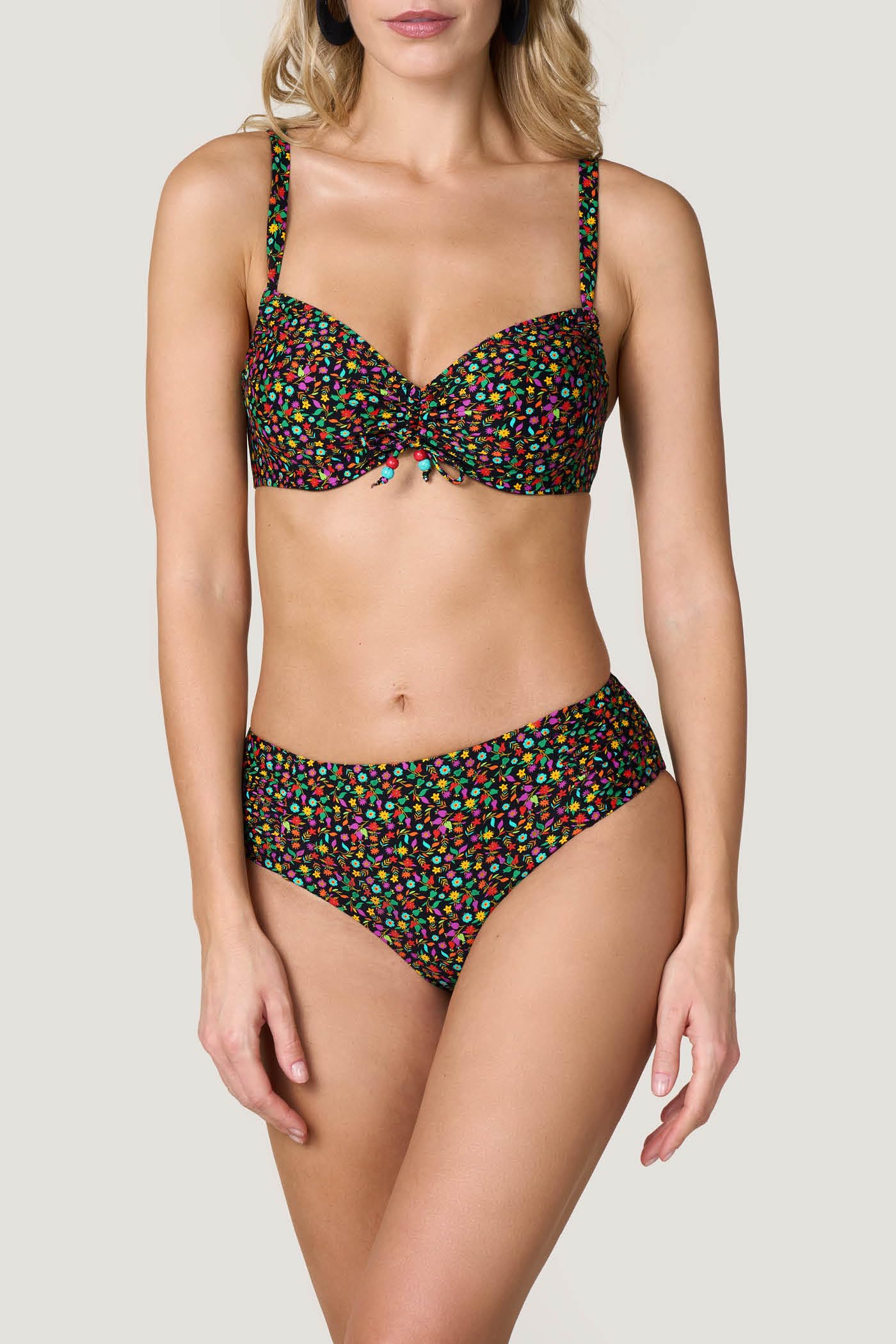 Goldenpoint Wonderland coulisse con ferretto top bikini fantasia floreale
