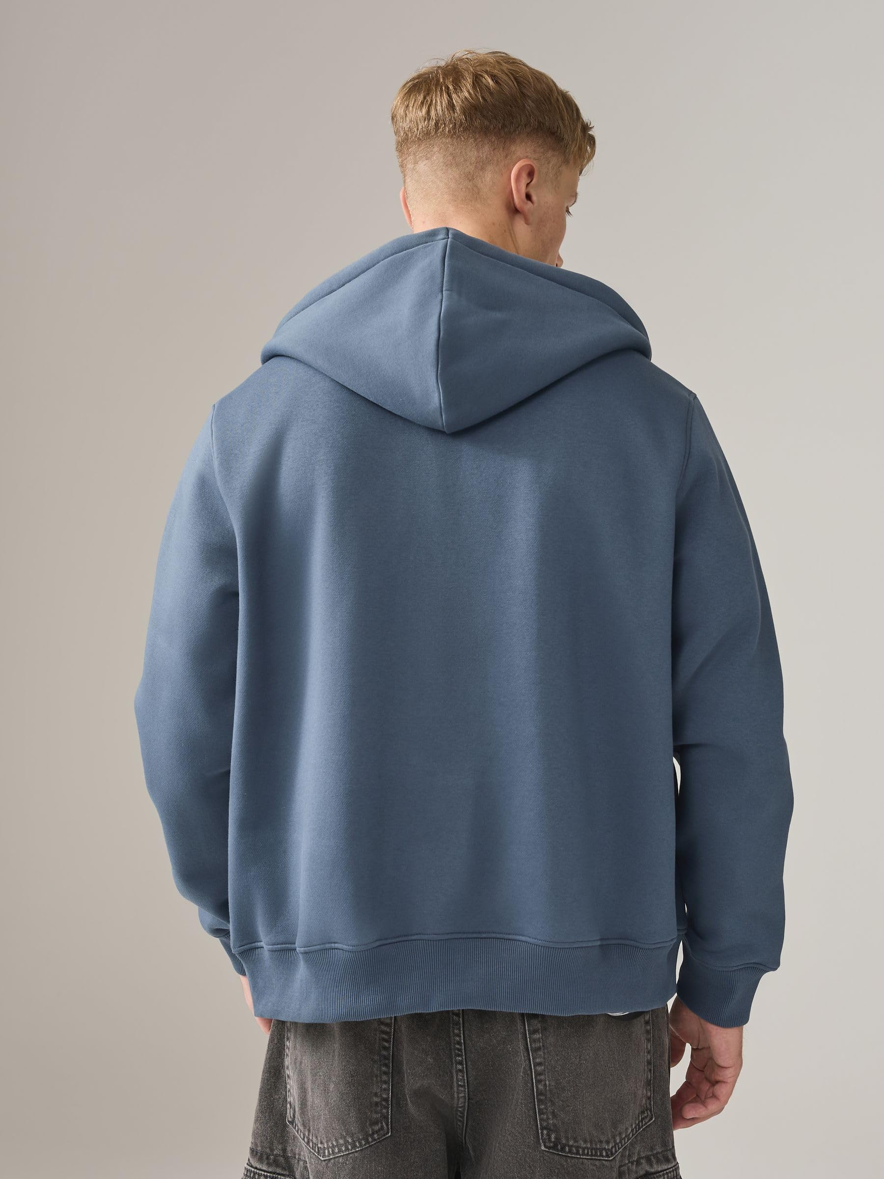 Next felpa uomo con cappuccio zip uso quotidiano