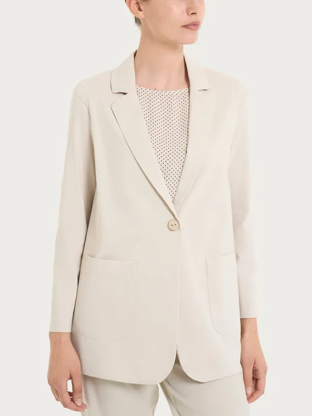 Ragno Super Fresh blazer destrutturato champignon leggero