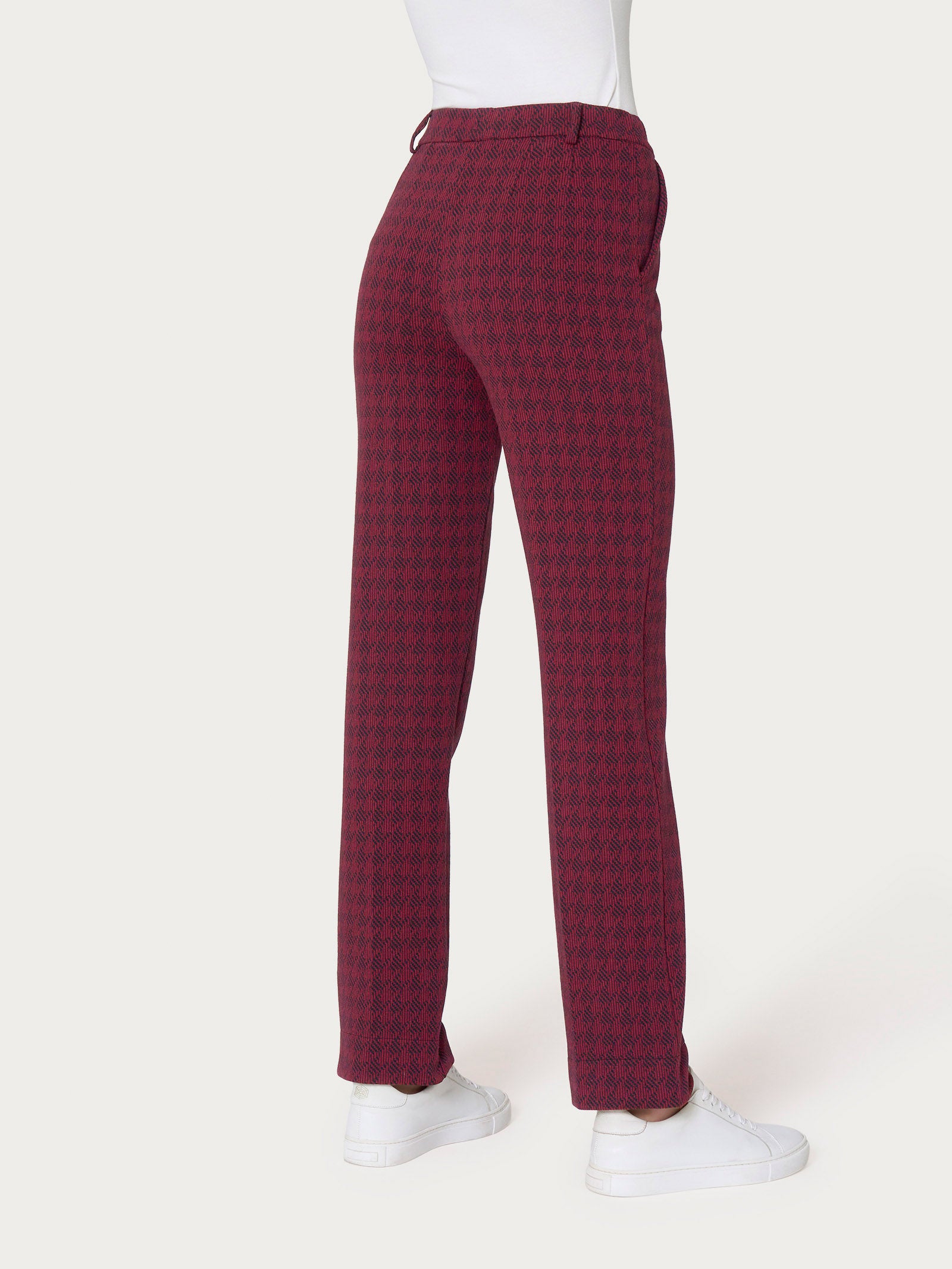 Ragno Eco Jacquard pantalone dritto pied de poule