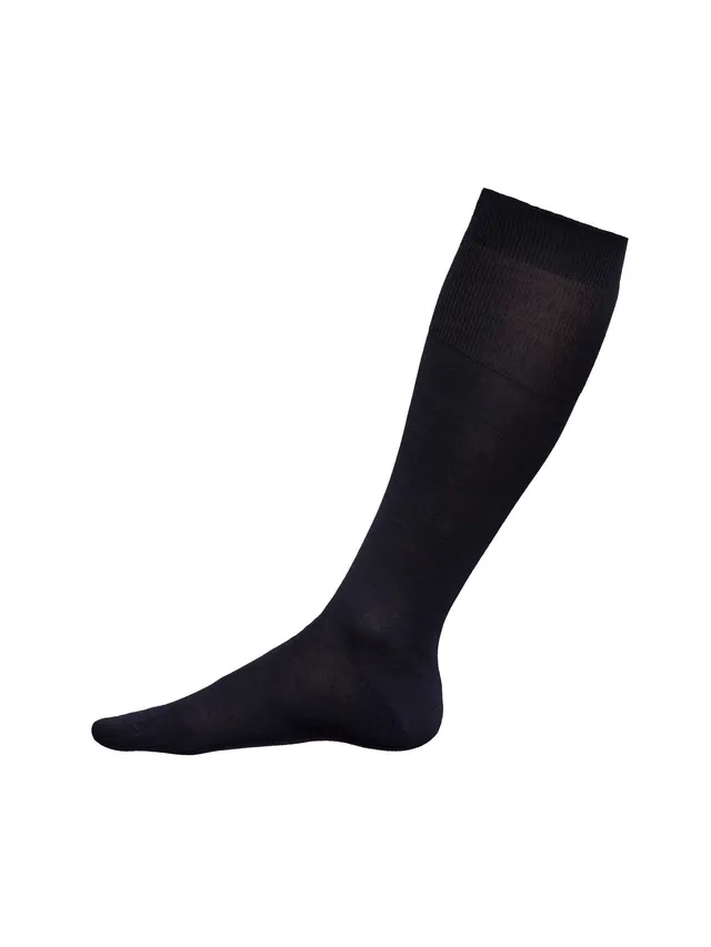 Ragno calza sottoginocchio uomo blu Bleu lana