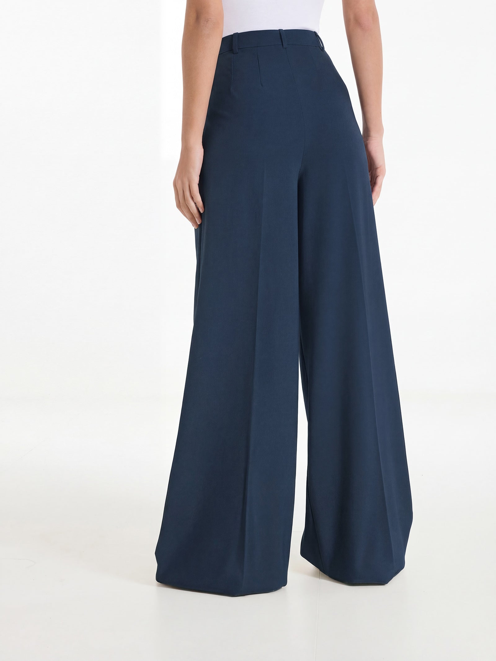 Ragno Compact Light Pantalone Palazzo Donna Bleu Ampio