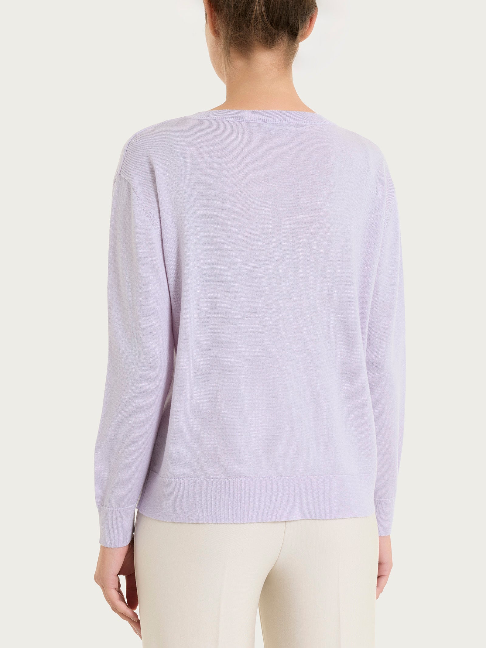 Ragno Merino Soft maglia barchetta Thistle in lana