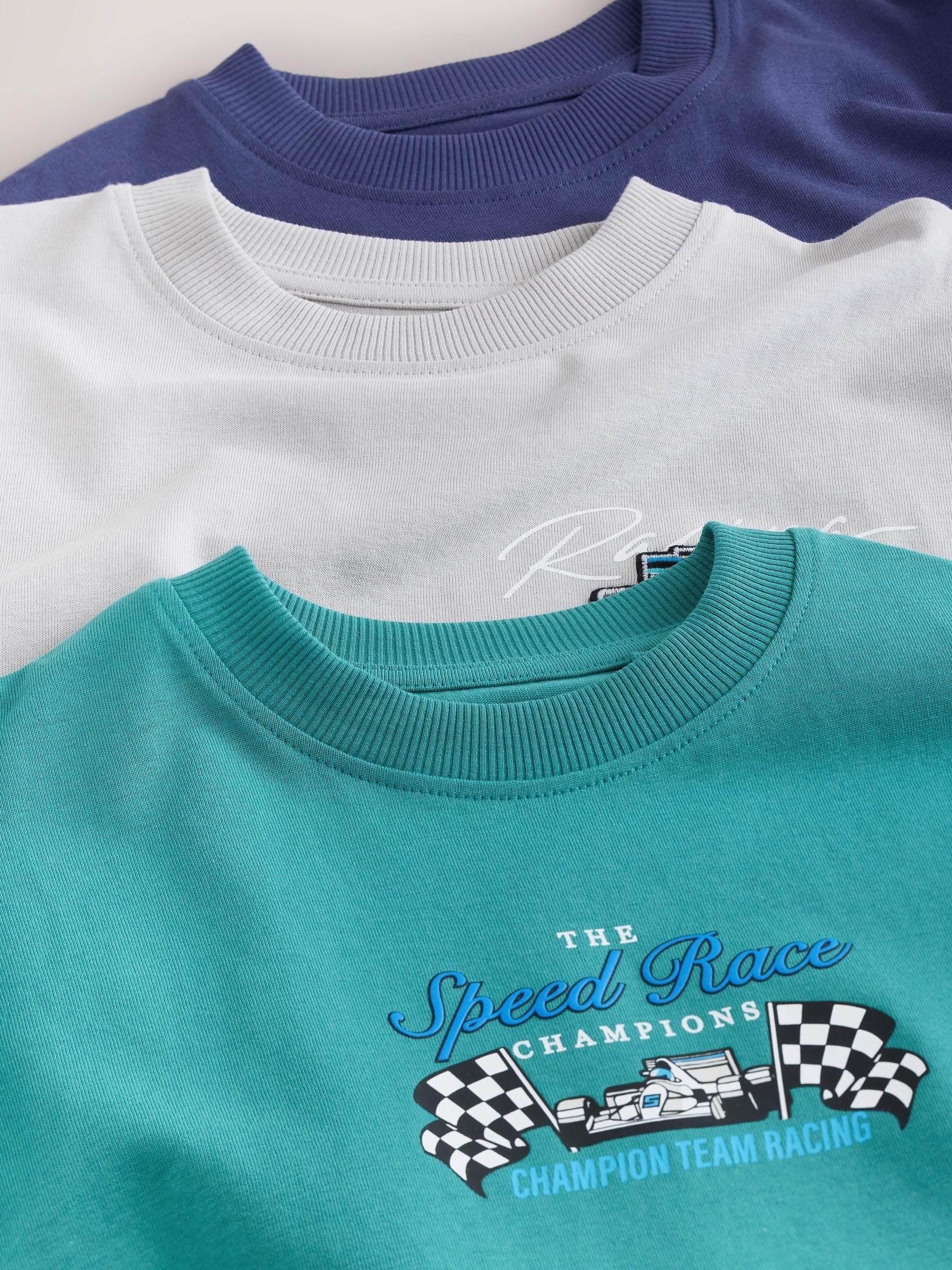 Next t-shirt maniche corte 3 pezzi 122 con stampa comode