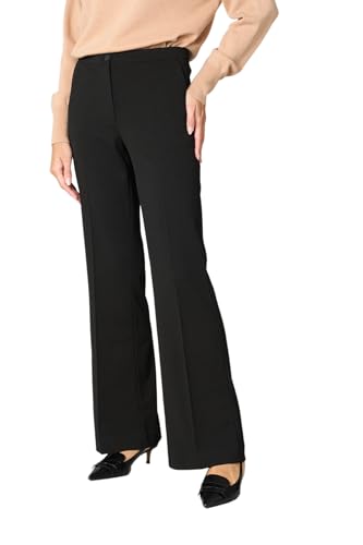 Goldenpoint Flare Long Crepe Pantaloni Vita Elasticata