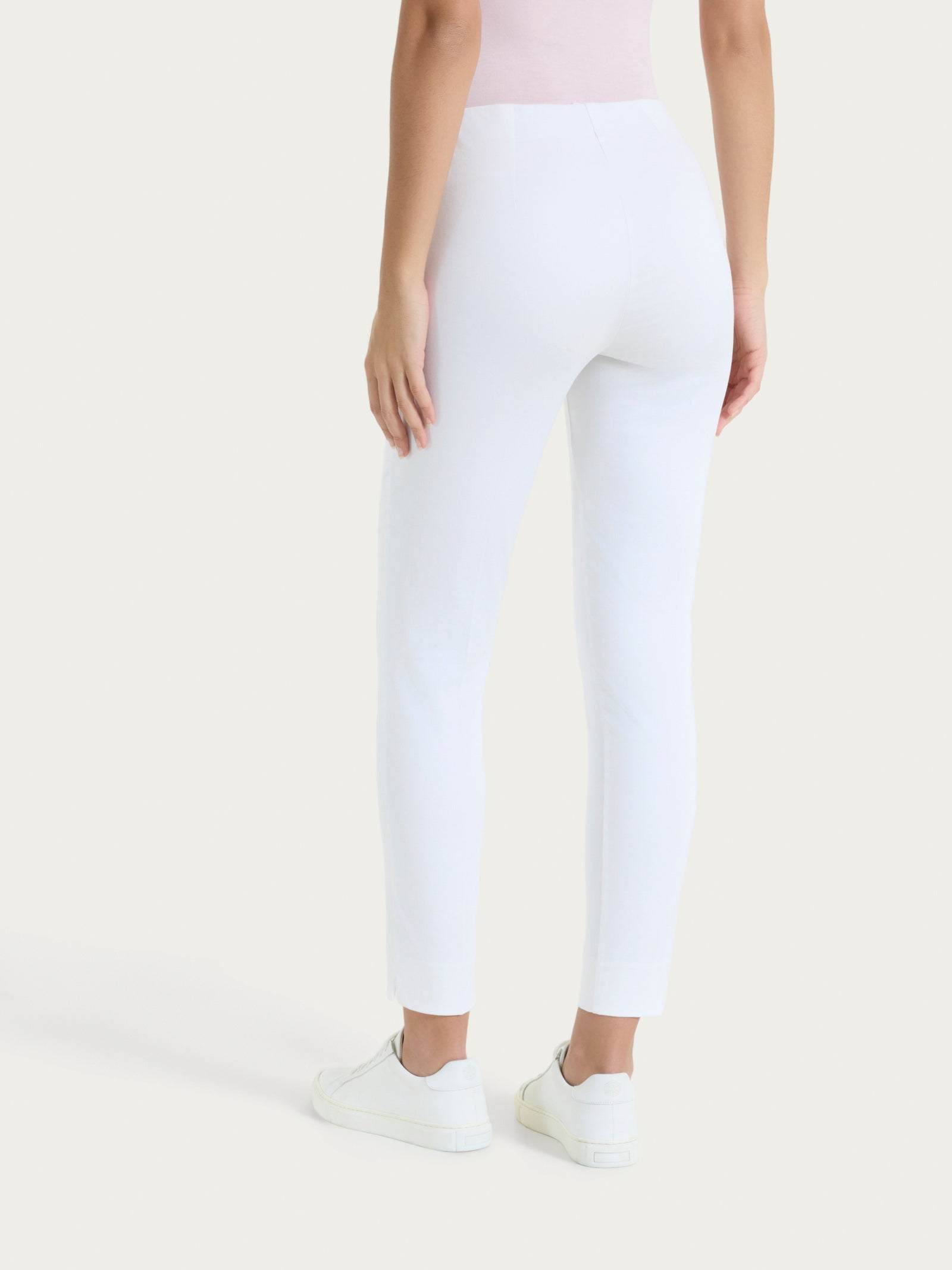 Ragno Satin Power Pantalone Capri Bianco skinny