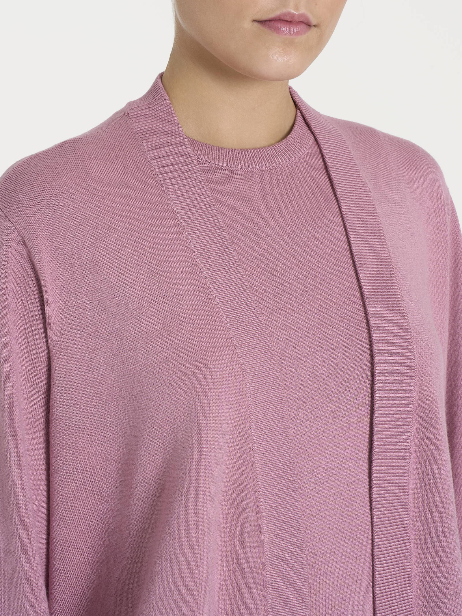 Ragno Four Seasons Cardigan Corto Lilas Viscosa