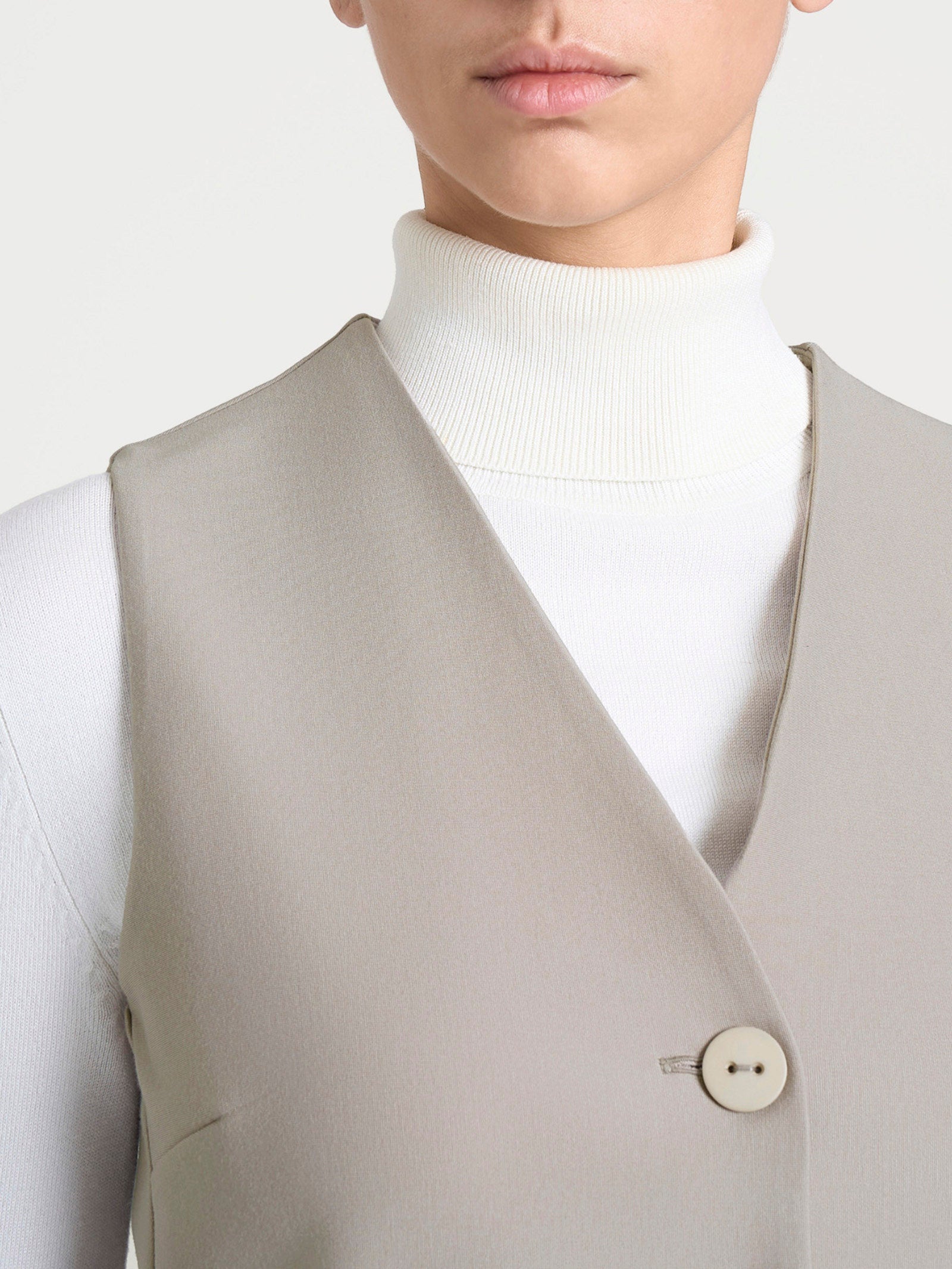 Ragno Compact gilet quattro bottoni string viscosa