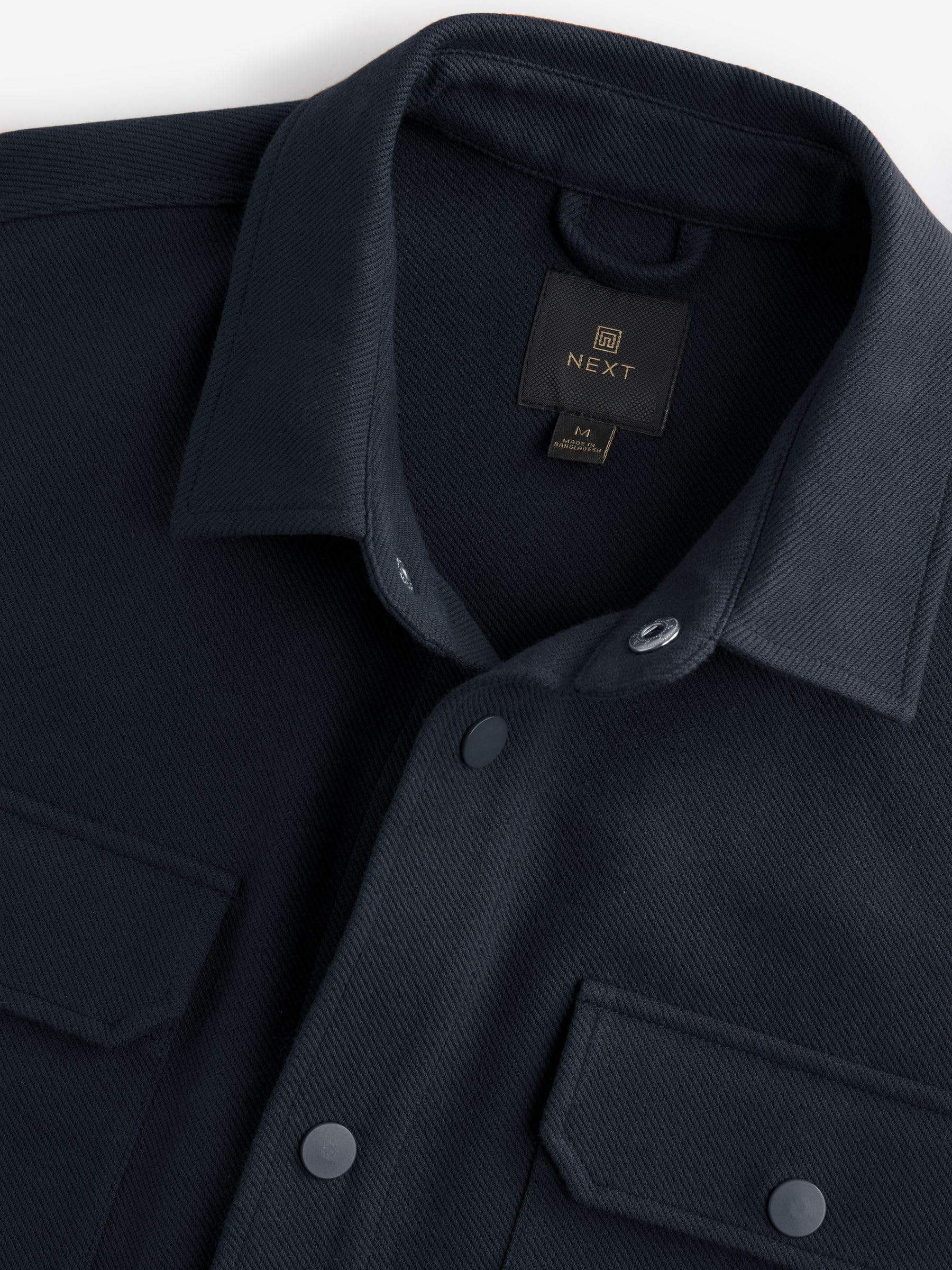 Next Stile Camicia giacca uomo jersey bottoni pressione
