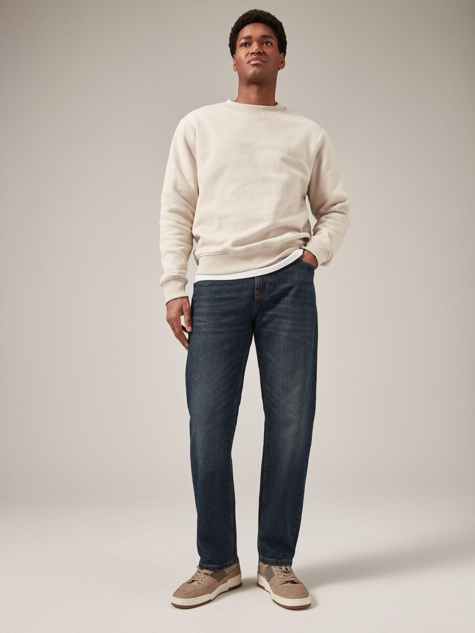 Next Jeans Bootcut Uomo 100% Cotone Denim Classico