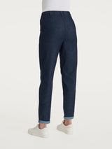 Ragno Super Denim Carrot jeans donna indaco elasticizzati