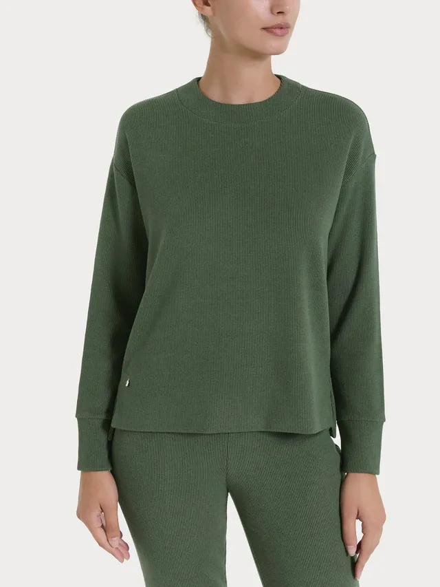 Ragno Comfort felpa girocollo Velvet Bronze Green
