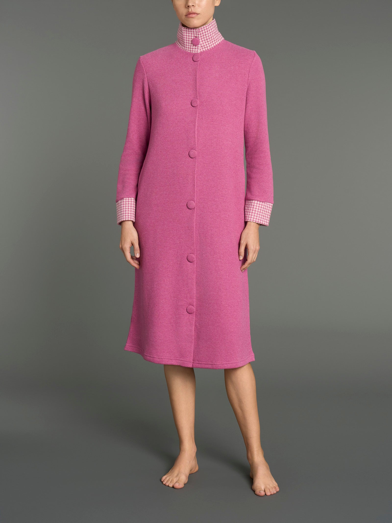 Ragno Cotton Eco Pile vestaglia lunga Fant. Vinaccia