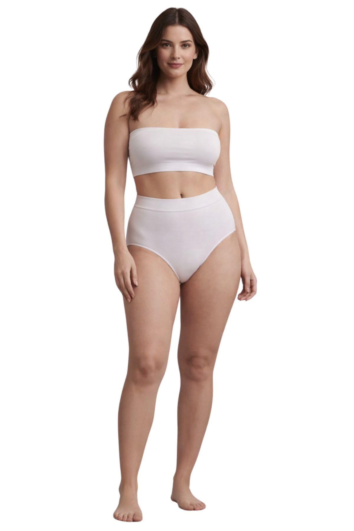 Lady C slip donna contenitivo medio senza cuciture beige S-M