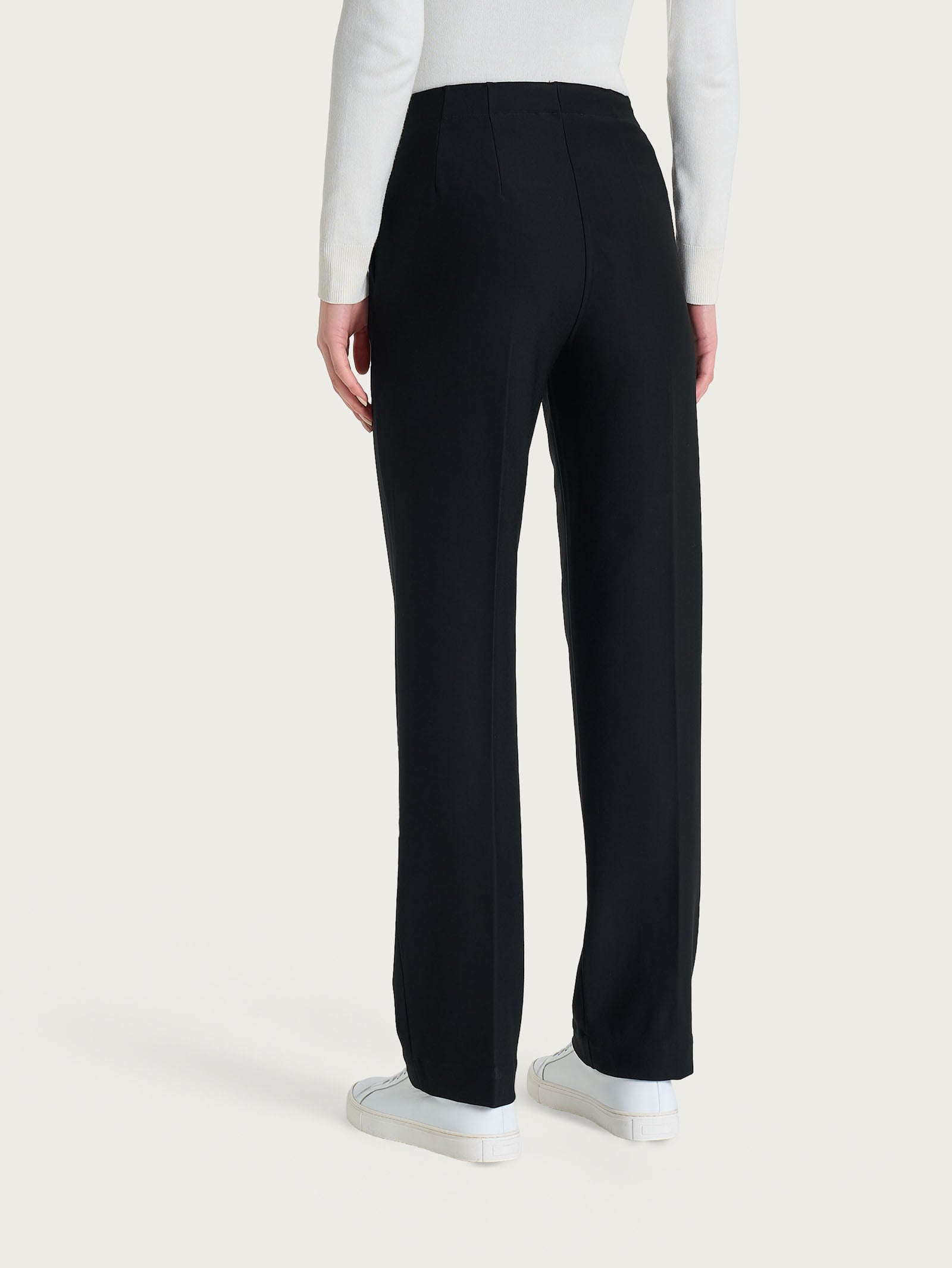 Ragno Compact Pantalone Dritto con Tasche Nero