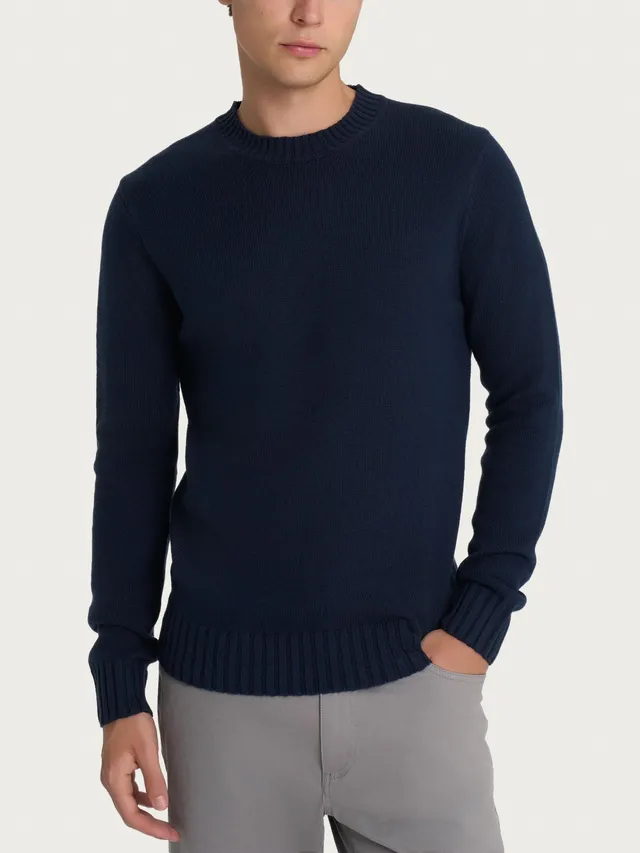 Ragno Nice Wool maglia girocollo uomo Bleu
