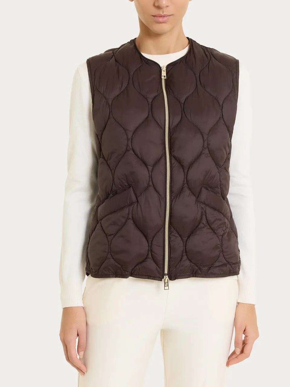 Ragno Onion Quilt piumino smanicato Chocolate Torte trapuntato