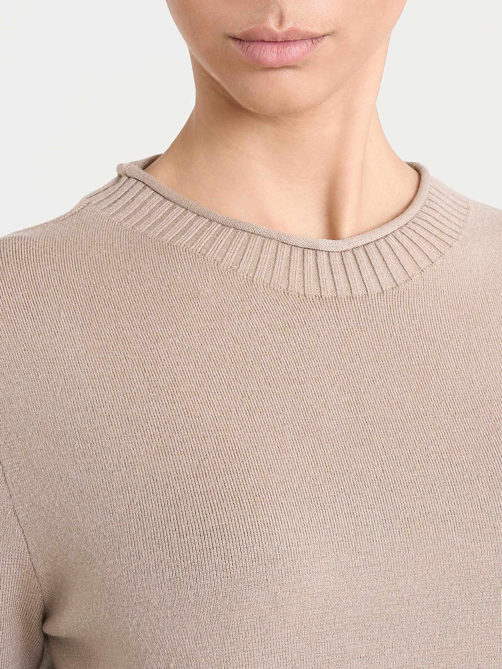 Ragno Super Soft maglia girocollo cammello viscosa