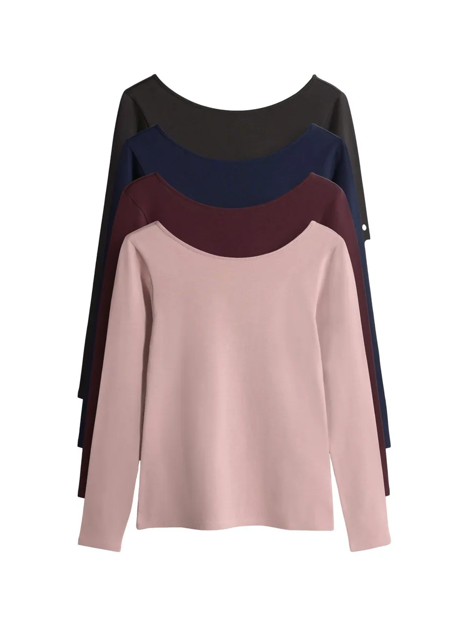 Next The Set maglietta manica lunga donna pack 4 scollo