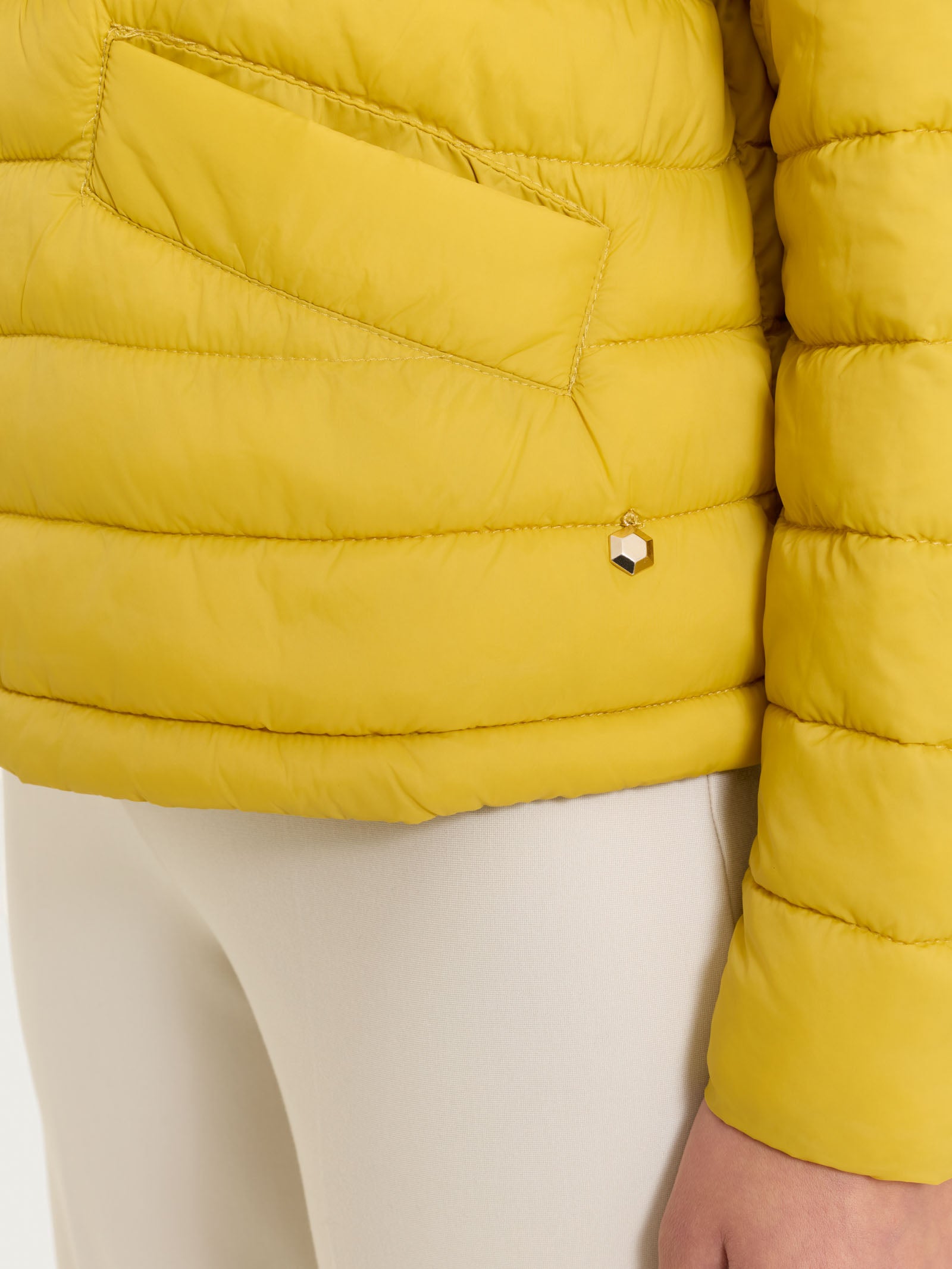 Ragno Piumino Vegan Down Oil Yellow Collo Coreano