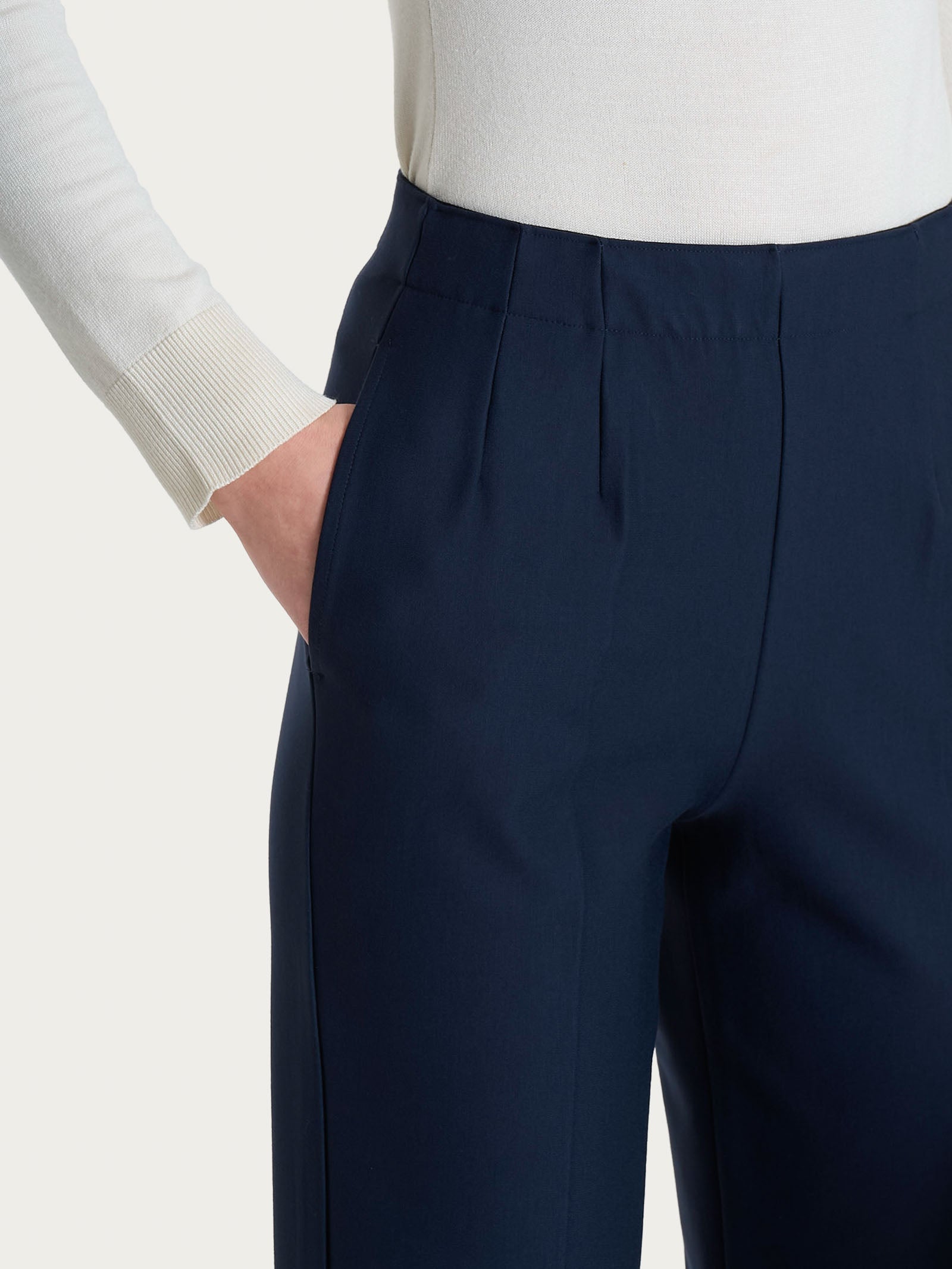 Ragno Compact pantalone dritto tasche blu persia