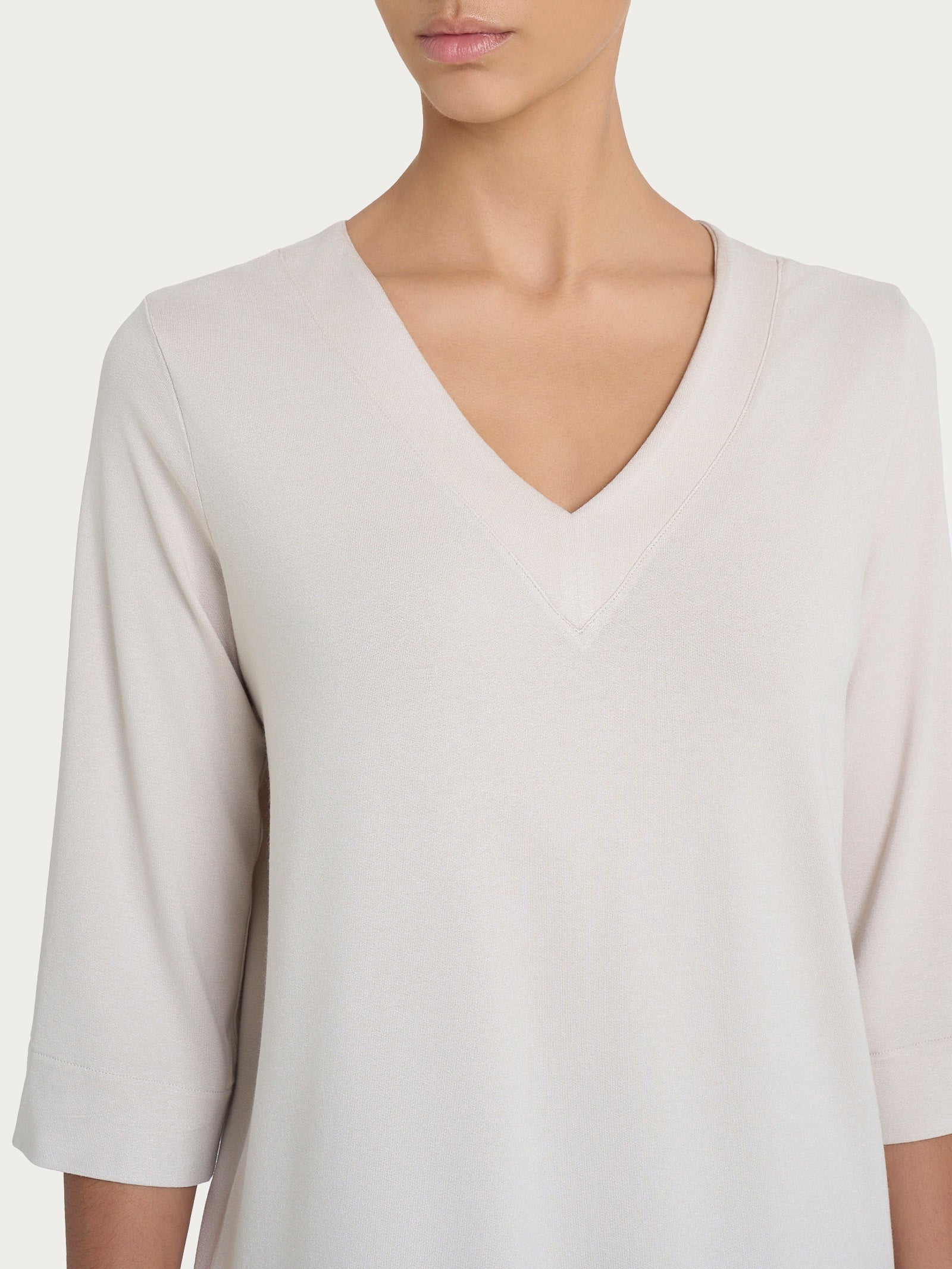 Ragno Viscosa Summer maglietta scollo V donna Champignon