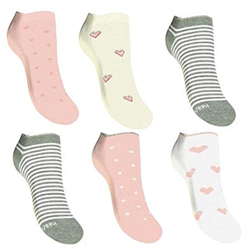 Lady C Enrico Coveri fantasmini bimba cotone 6 paia multicolore leggeri
