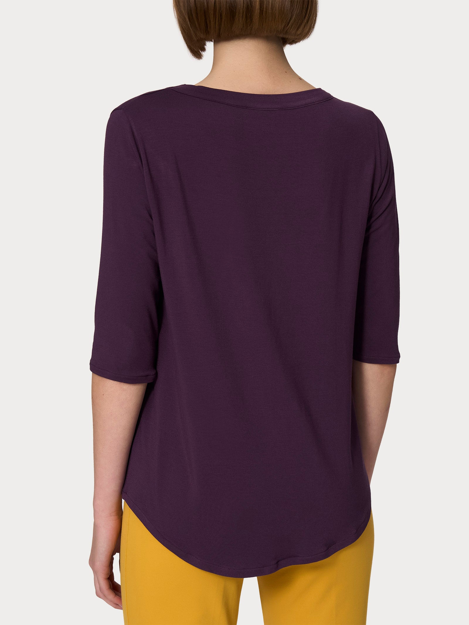 Ragno Viscosa Summer maglietta girocollo Plum Perfect morbida