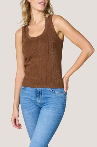 Goldenpoint Canotta Donna Costa Larga Lamè Scollo a V