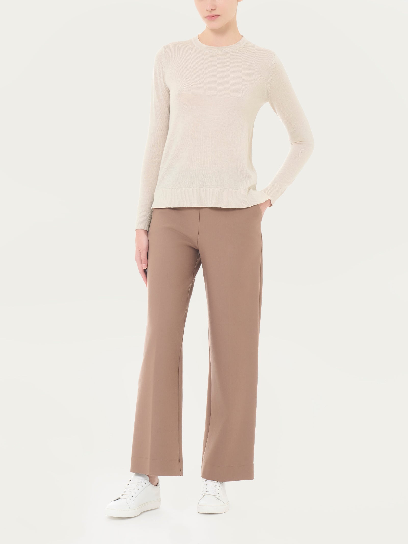 Ragno Merino Soft Girocollo Maglia Donna Rust Lana