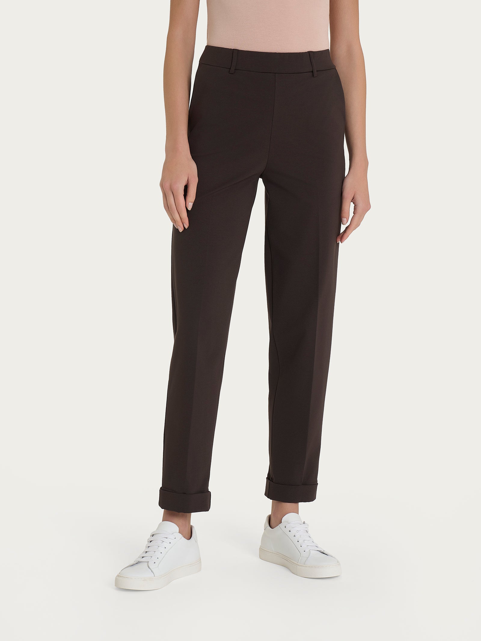 Ragno Compact Light Pantalone Carota Chocolate Torte cropped