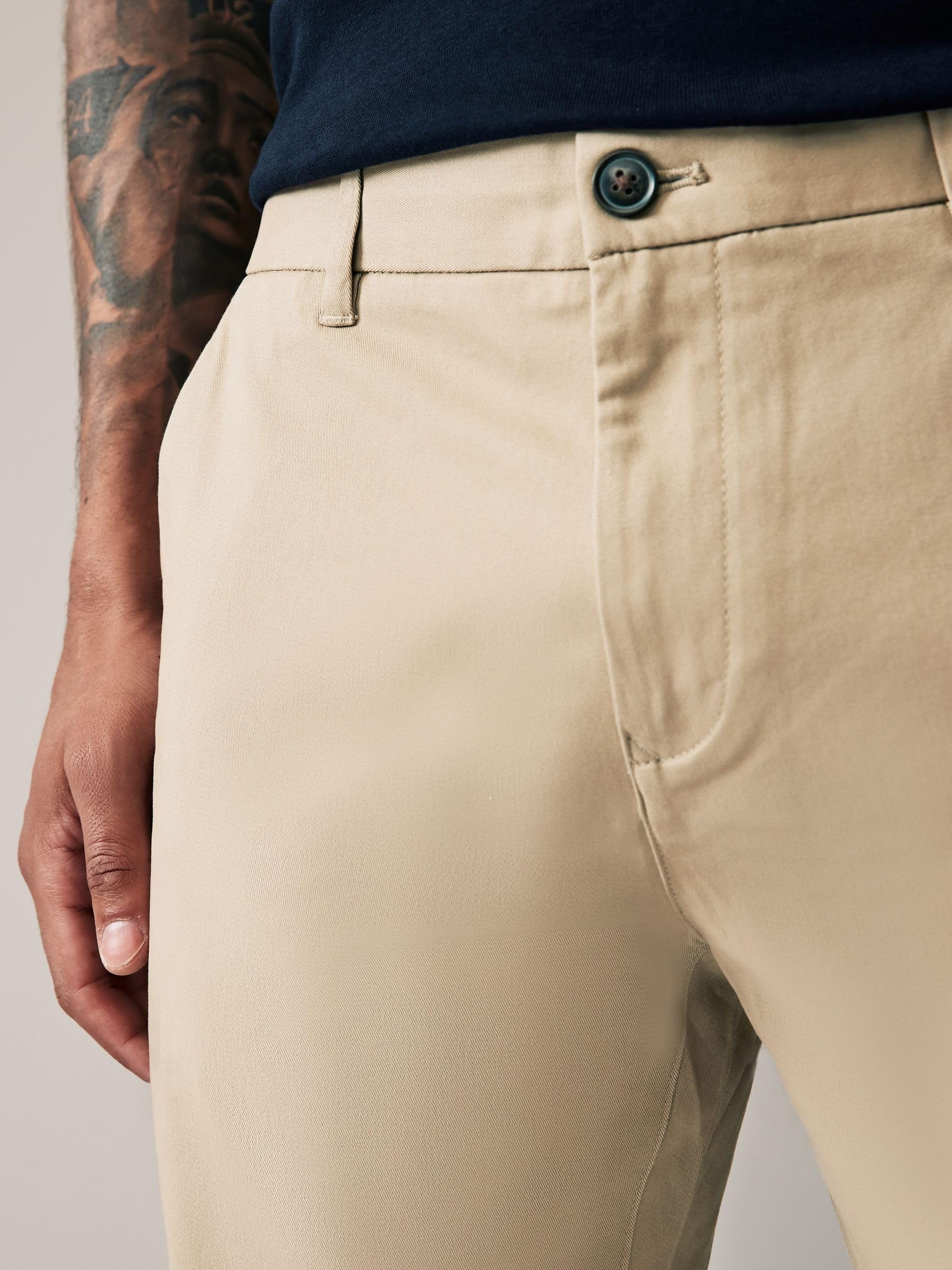 Next Chino Skinny Elasticizzati pantalone uomo stone 38