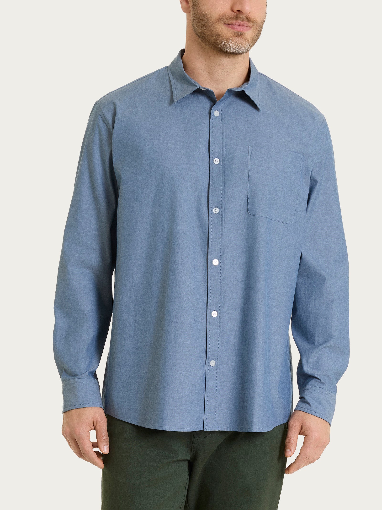 Ragno Oxford Double Twisted camicia uomo Flint Stone