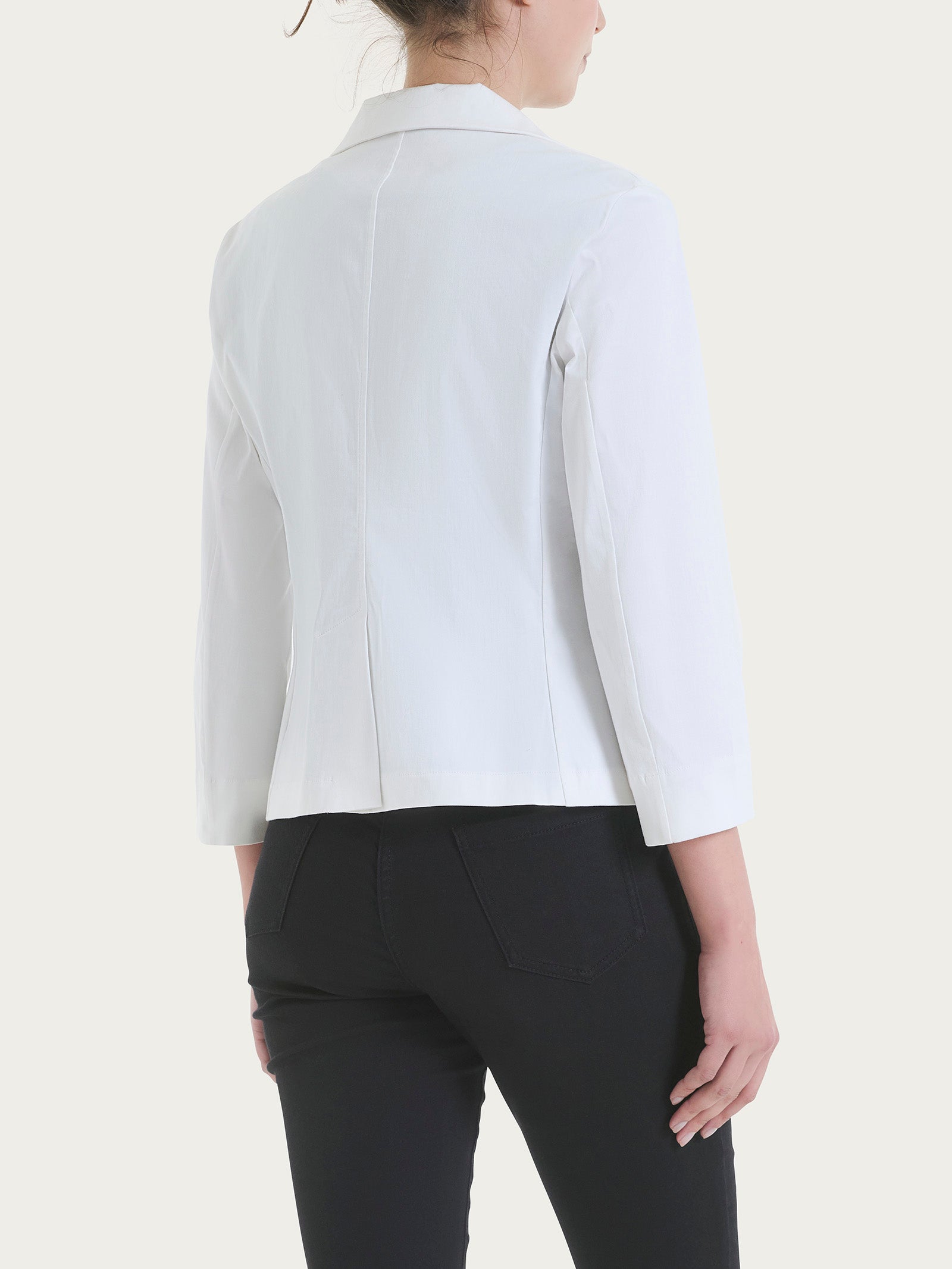 Ragno Satin Power Blazer corto donna Bianco manica 3/4