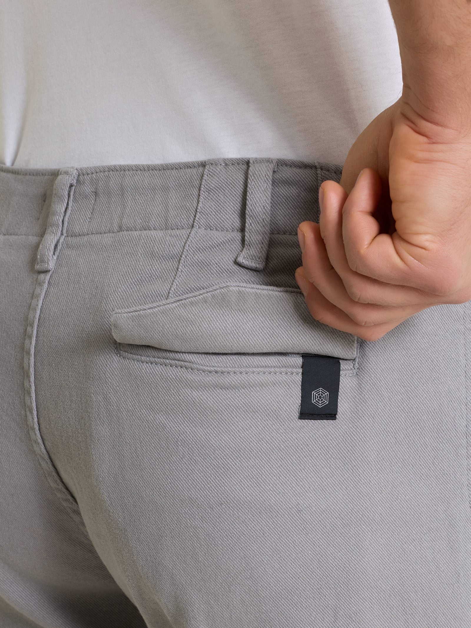 Ragno Adjust pantalone chino Raw Twill Pietra