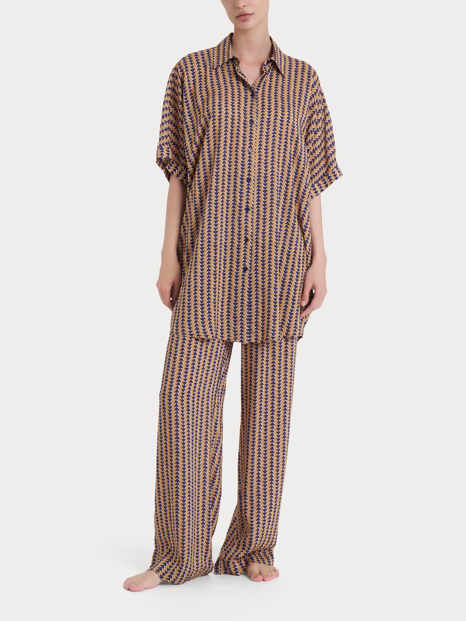 Ragno EcoSeta Chemisier Mare Donna Fant. Indian Tan