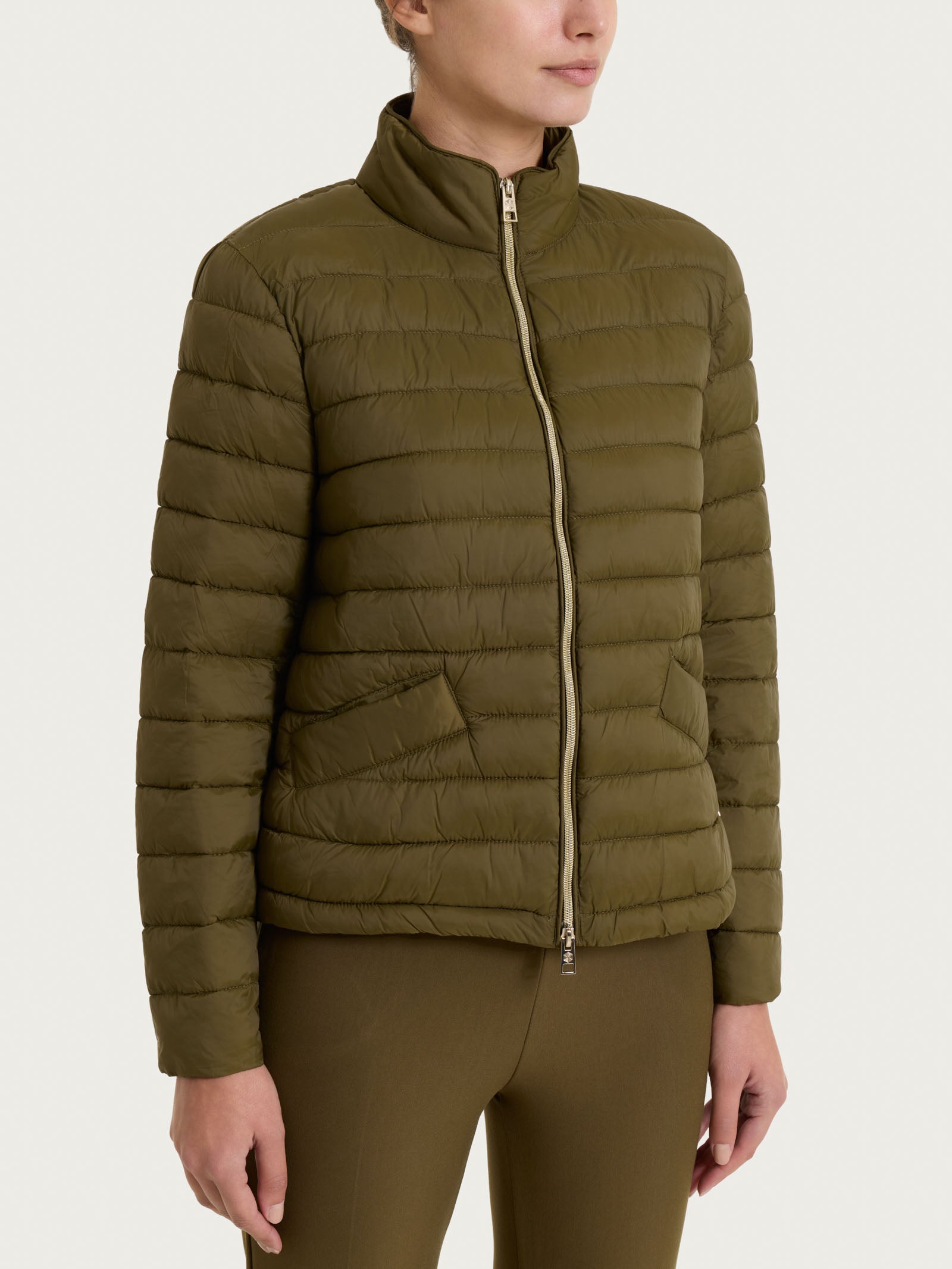 Ragno Vegan Down Piumino Classico Dark Olive leggero