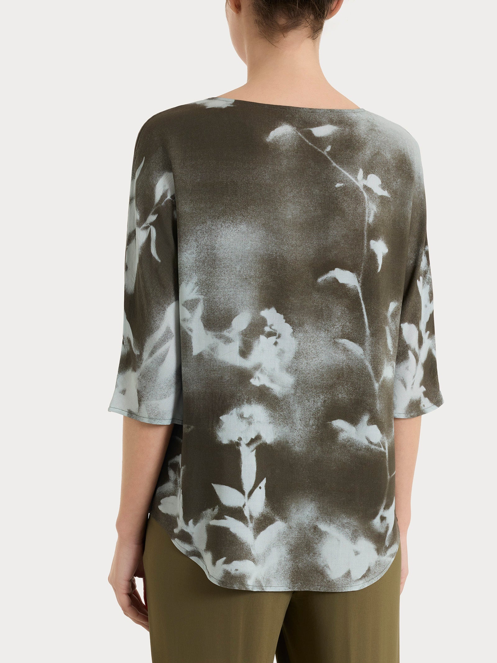 Ragno EcoSeta Blusa Manica 3/4 Fant. Foggy Dew Floreale