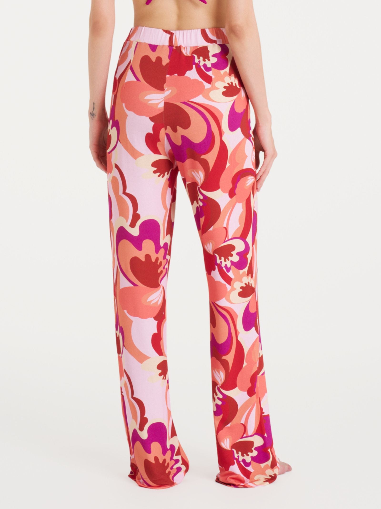 Ragno Viscosa Summer Pantalone Ampio Fant. Brandy Snifter